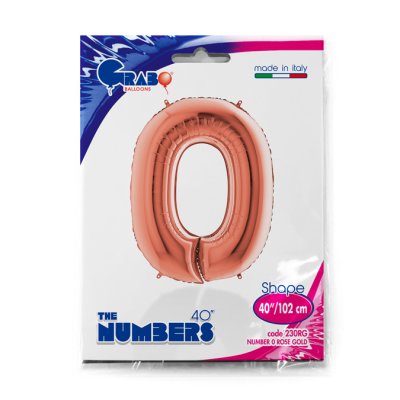Number 0 Rosegold (102cm,40") foil balloon - 230RG-P-Packaged.jpg
