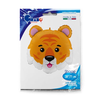 Tiger head (71cm,28") foil balloon - G72017-P-Packaged.jpg