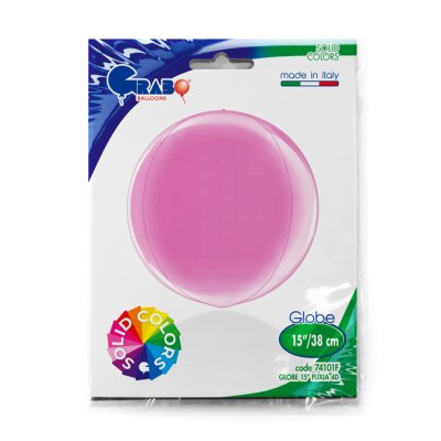 Globe - Fuchsia 4D (38cm,15") foil balloon - 74101F-P-Packaged.jpg