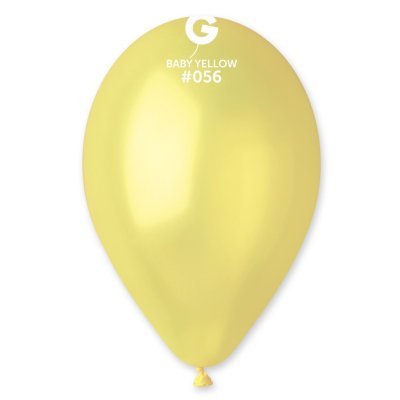 Balloons 26cm/10" #056 Metallic Mustard Yellow (100pcs) - GM90 56 baby yellow.jpg