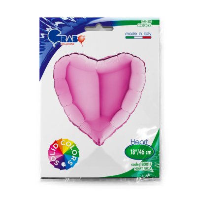 Heart - fuchsia (46cm,18") foil balloon - 18001F-P-Packaged.jpg