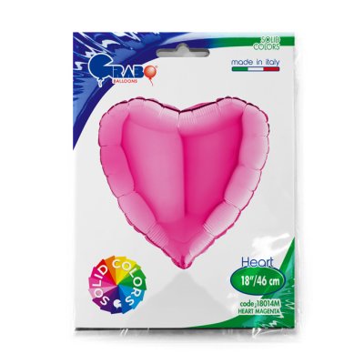 Heart - magenta (46cm,18") foil balloon - 18014M-P-Packaged.jpg