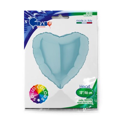 Heart - blue (46cm,18") foil balloon - 18021PB-P-Packaged.jpg