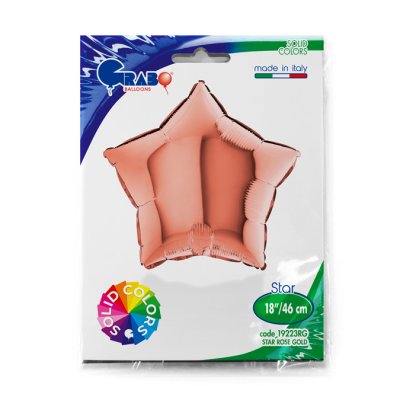 Star - rosegold (46cm,18") foil balloon - 19223RG-P-Packaged.jpg