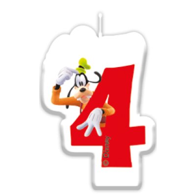 Cake Candle - Disney Mickey Mouse Number 4