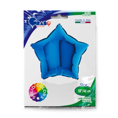 Star - blue (46cm,18") foil balloon - 19200B-P-Packaged.jpg