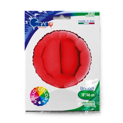 Circle - red (46cm,18") foil balloon - 18108R-P-Packaged.jpg
