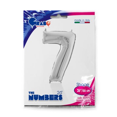 Number 7 Silver (66cm, 26") foil balloon - 26097S-P-Packaged.jpg