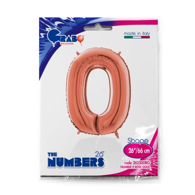 Number 0 Rosegold (66cm, 26") foil balloon - 262300RG-P-Packaged.jpg
