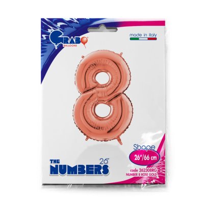 Number 8 Rosegold (66cm, 26") foil balloon - 262308RG-P-Packaged.jpg