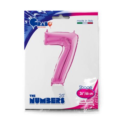 Number 7 Fuchsia (66cm, 26") foil balloon - 26017F-P-Packaged.jpg