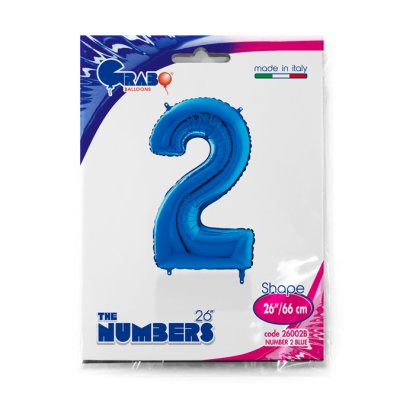 Number 2 Blue (66cm, 26") foil balloon - 26002B-P-Packaged.jpg