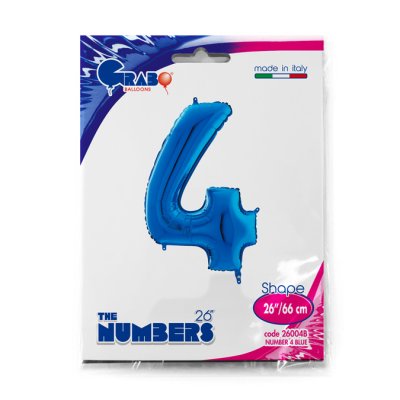 Number 4 Blue (66cm, 26") foil balloon - 26004B-P-Packaged.jpg