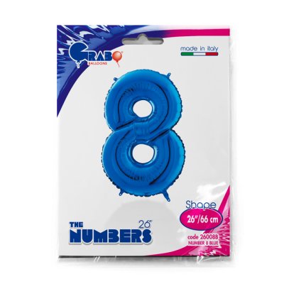 Number 8 Blue (66cm, 26") foil balloon - 26008B-P-Packaged.jpg