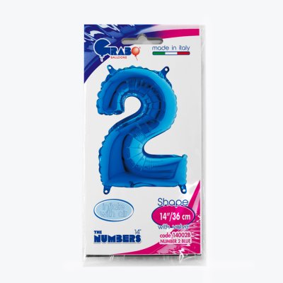 Number 2 Blue (35cm,14") MINI foil balloon - 14002B-P-Packaged.jpg