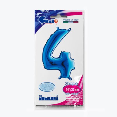 Number 4 Blue (35cm,14") MINI foil balloon - 14004B-P-Packaged.jpg