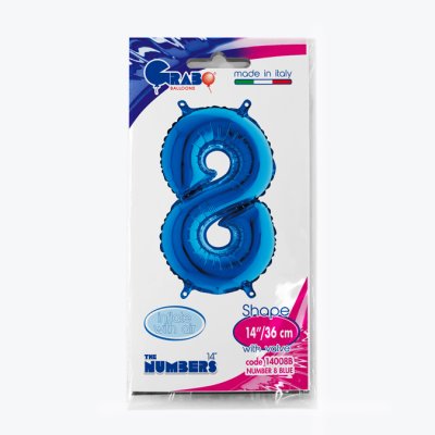 Number 8 Blue (35cm,14") MINI foil balloon - 14008B-P-Packaged.jpg