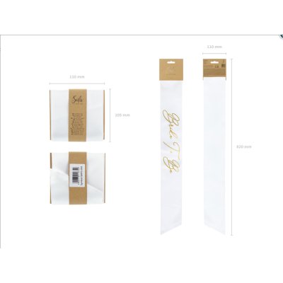 Satin sash "Bride to be" white - Screenshot 2021-08-25 at 10-05-56 Sash Bride to be, white, 75cm - Internet shop PartyDeco.png