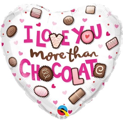 18" Balloon heart - ILY chocolates