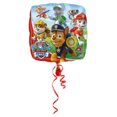 Square - paw patrol 43cm - foil balloon