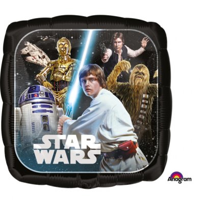 Foil balloon square - Star Wars Jedi 18"