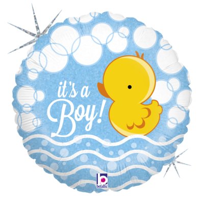 Duck - It´s a boy (46cm,18") foil balloon