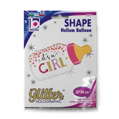 Milk bottle - It´s girl (84cm,33") foil balloon - 25135GH-P.jpg