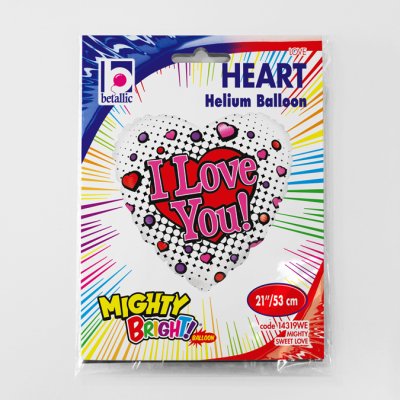 I Love Youi - hearts (53cm,21") foil balloon - 14319WE.jpg
