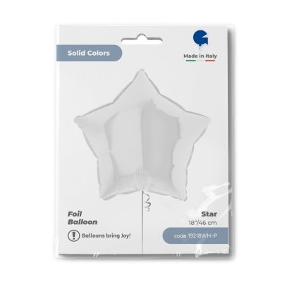 Star - white (46cm,18") foil balloon - 19218WH-P-Packaged-1.jpg