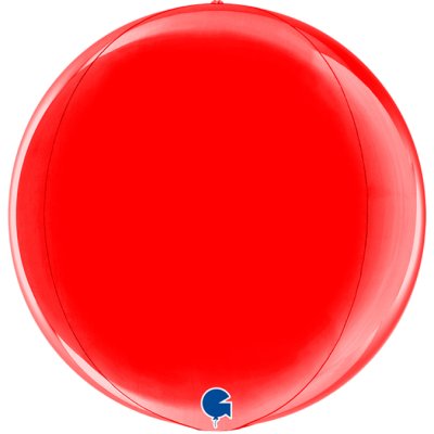 Globe - Red 4D (38cm,15") foil balloon