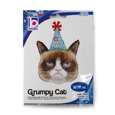 Angry Cat (74cm,29") foil balloon - 35260-P.jpg