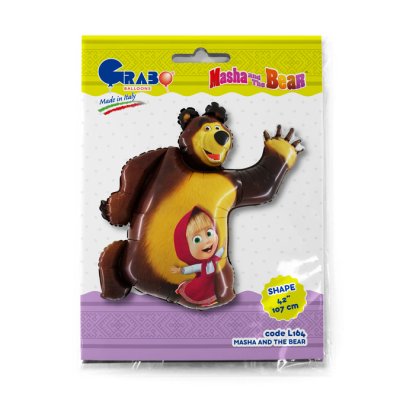 Masha and the Bear (107cm,42") foil balloon - L164-P.jpg