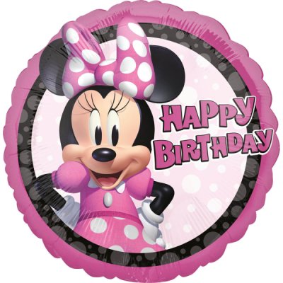 Circle - Minnie Mouse Hb 43cm - Foil Balloon
