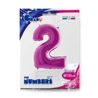 Number 2 Purple (102cm,40") foil balloon - 052P-P-Packaged.jpg