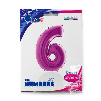 Number 6 Purple (102cm,40") foil balloon - 056P-P-Packaged.jpg