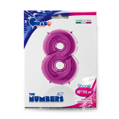 Number 8 Purple (102cm, 40") foil balloon - 058P-P-Packaged.jpg