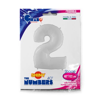 Number 2 White (120cm,40") foil balloon - 932WWh-P-Packaged.jpg