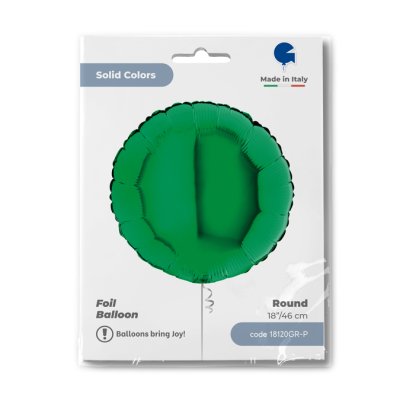 Circle - green (46cm,18") foil balloon - 18120GR-P-Packaged-1.jpg