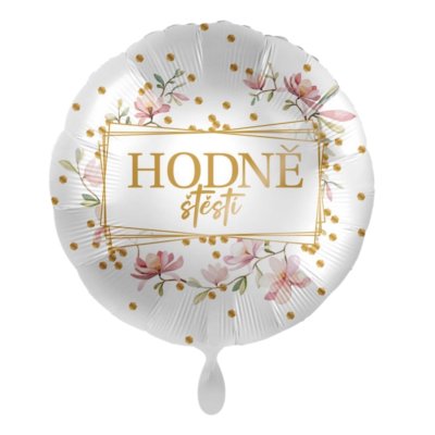 Circle of Good Luck - flowers CZ 43cm - foil balloon