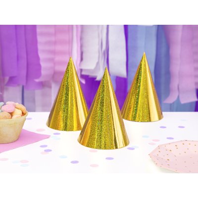 Hat - Gold holographic, 6pcs - big_CZAP6-019_02_S.jpg