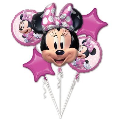 Bouquet - Minnie Mouse - foil balloons 5 pcs