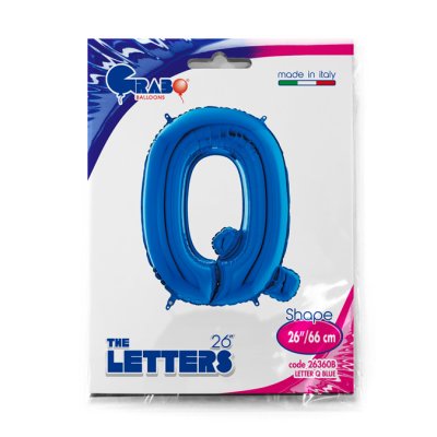 Letter Q Blue (66cm,26") foil balloon - 26360B-P-Packaged.jpg