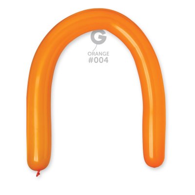 Modeling balloons thick (130cm:8cm) #004 Pastel Orange (50pcs) - orange.jpg
