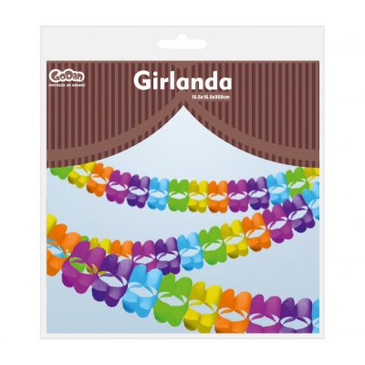 Garland paper colored flowers 360x16,5x15,5cm - 22043.png