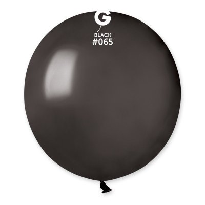 Balloons 48cm/19" #065 Metallic Black (25pcs) - black.jpg