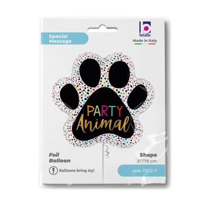 Party animal PAW (79cm,31") foil balloon - 25202-P-Packaged.jpg