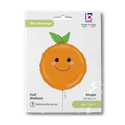 Smiley Orange (66cm,26") foil balloon - 35523-P-Packaged.jpg