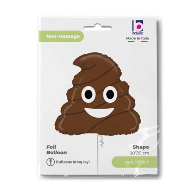 Emoji Poo (43cm,17") foil balloon - 35596-P-Packaged.jpg