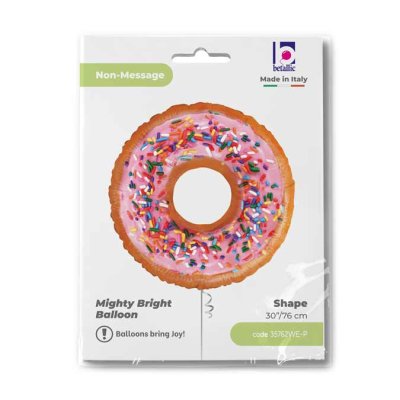 Donut (99cm,39") foil balloon - 35762WE-P-Packaged.jpg