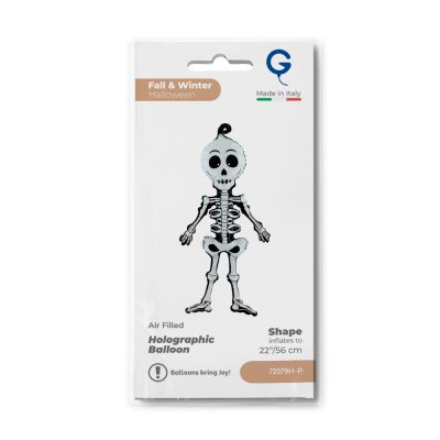 Skeleton 22"/56cm foil balloon LINK - 72079h-p-b.jpg